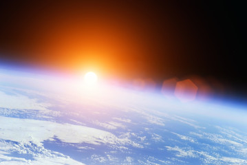 Wall Mural - universe sunrise