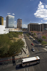 Downtown Tucson with Bus