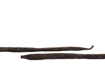 two vanilla pods