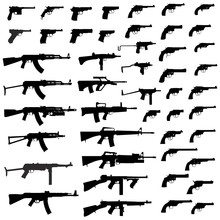 Silhouettes Of Weapons
