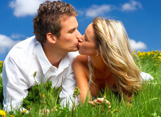 Wall Mural - couple in love