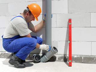 Poster - Plumber at work