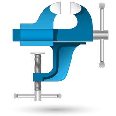 Poster - Vector 3D icon of vise