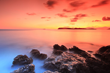 After sunset, Dubrovnik, Croatia