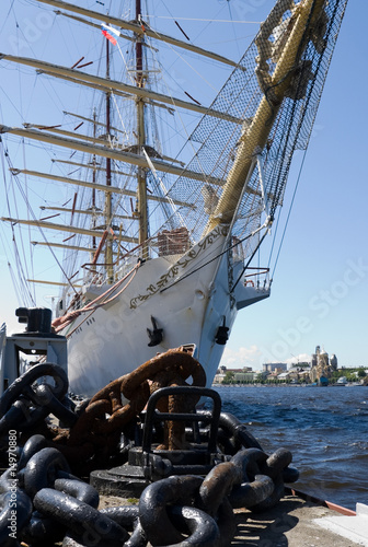 Naklejka na drzwi Sail ship