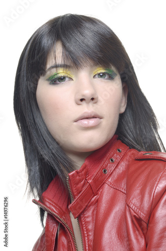 red leather jacket for teenage girl