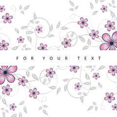 Wall Mural - abstract floral background with place for your text