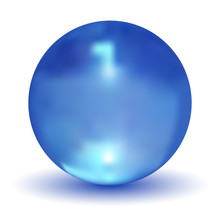 Vector Crystal Blue Ball