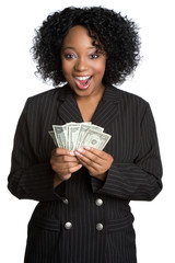 Poster - Surprised Money Woman