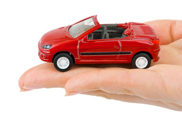 Poster - Toy car in hand