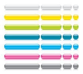 vector glossy buttons