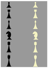 Soldados de xadrez  Vectores de Domínio Público