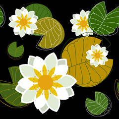 Canvas Print - floral design vector