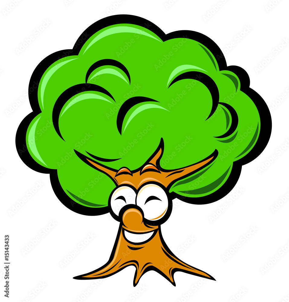 cartoon tree Stock Vector | Adobe Stock