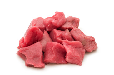 cut raw beef filet