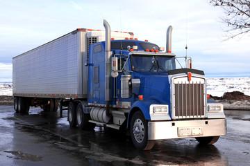 classical big american truck outdoors