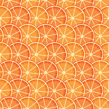 Abstract Citrus Background. Seamless. Vector Illustration.