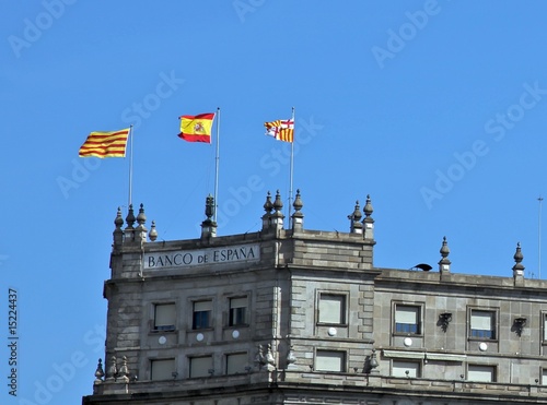Spanish Catalan And Barcelona Flags Buy This Stock Photo