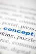 © STUDIO GRAND WEB - mot concept bleu texte flou
