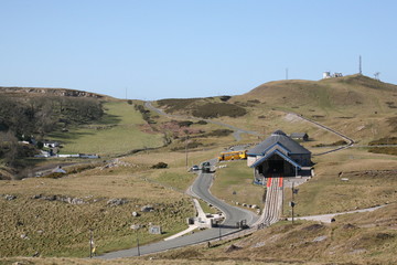 Tram half way station. Great Orme Llandudno, North Wales.