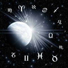 Wall Mural - Twelve symbols of the zodiac and planet