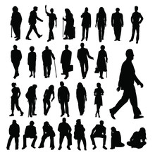 Lots Of People Silhouettes
