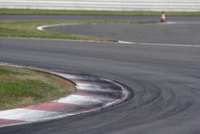 Tyre Marks On Motor Racing Circuit