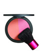 makeup, cheek, blush compact, pink orange