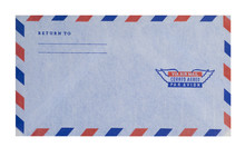 Air Mail Envelope With Clipping Path