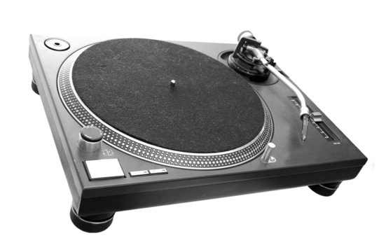 Wall Mural -  - DJ Turntable isolated on white