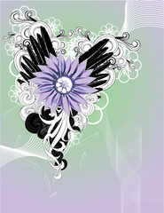 Wall Mural - vector floral abstracto