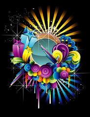 Wall Mural - vector abstracto