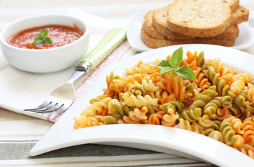 Wall Mural - pasta with tomato