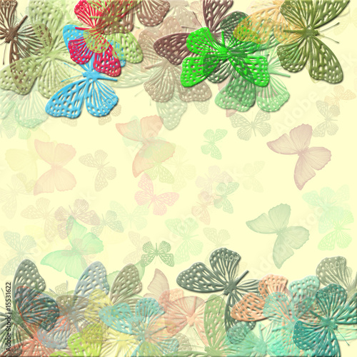 Naklejka na szybę butterfly background