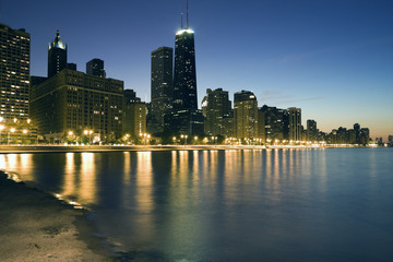 Fototapete - Blue Chicago