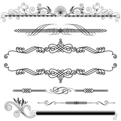 Poster - Set of Ornamental design elements (vector)