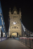 Fototapeta Londyn - London - Tower bridge in night