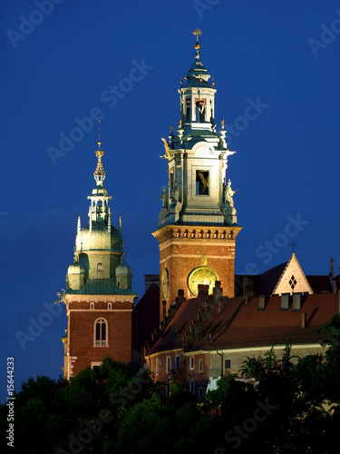 Nowoczesny obraz na płótnie Wawel Castle by night