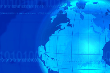 Blue business/communication background