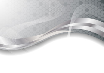 Vector silver abstract background; clip-art