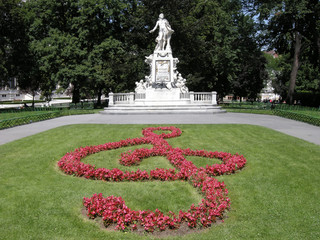 Wall Mural - Wien, Mozart-Denkmal