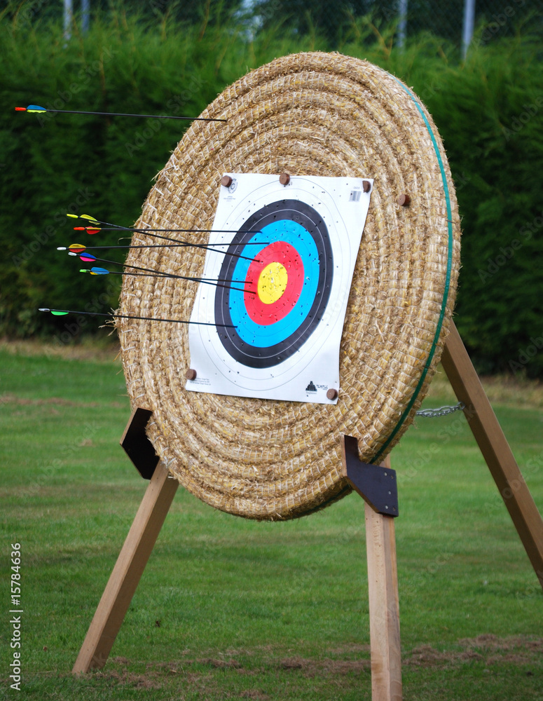 Cible De Tir à L'arc Cible De Tir à Arc Accessoire De Sport De Chasse Aux Flèches Blanc ESTINK
