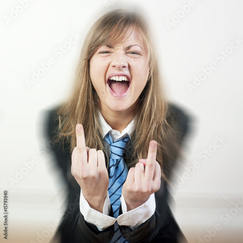 Femme Faisant Doigt D Honneur Stock Photo Adobe Stock Femme Faisant Doigt D Honneur Stock Photo Adobe Stock