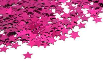 Wall Mural - celebration stars on white background