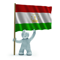 Wall Mural - tadschikistan flagge