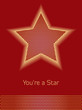 Red and Gold Star Background with room for copy