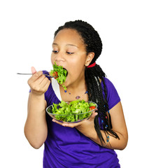 Poster - Girl having salad