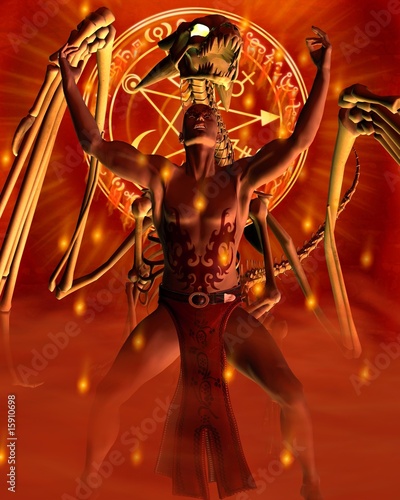 Obrazy Czarodziej   the-sorcerer-summoning