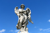 Fototapeta  - Statue of an angel, Pons Aelius, Rome, Italy
