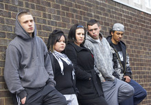 Gang Of Youths Leaning On Wall